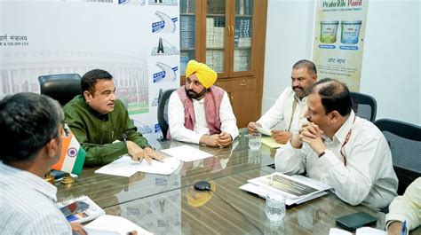 Agency News | Bhagwant Mann Meets Union Minister Nitin Gadkari ...