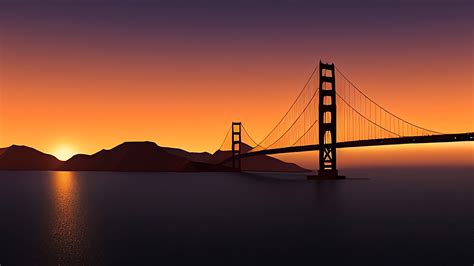 Download Sunset, Golden Gate Bridge, Bay. Royalty-Free Stock ...