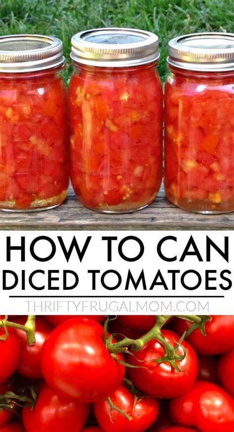 How to Can Diced Tomatoes (a step-by-step tutorial) | Canning tomatoes ...