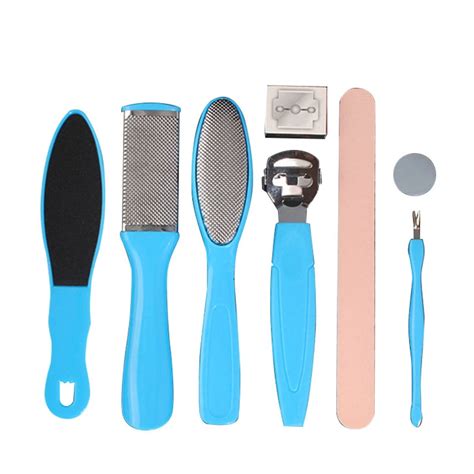 Pedicure Tools Foot Care File for Feet Heels Toe Cuticle Kit ...