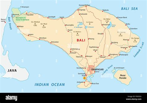 Printable Bali Map