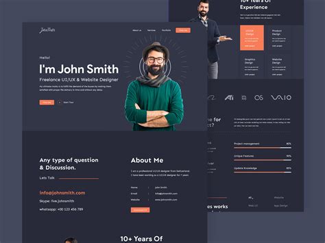 Portfolio Personal Website by Rakib Kowshar on Dribbble