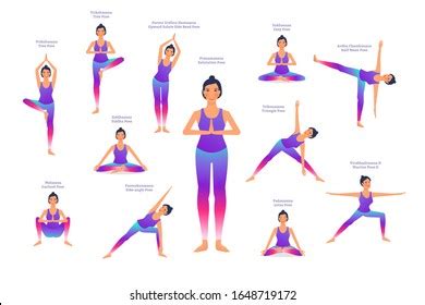 666 Yoga Poses Names Images, Stock Photos, 3D objects, & Vectors ...