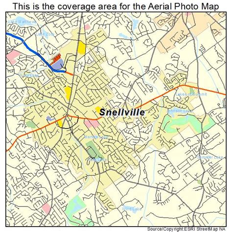 Aerial Photography Map of Snellville, GA Georgia