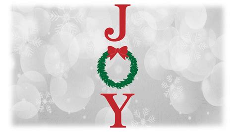 Christmas Word Joy Clipart