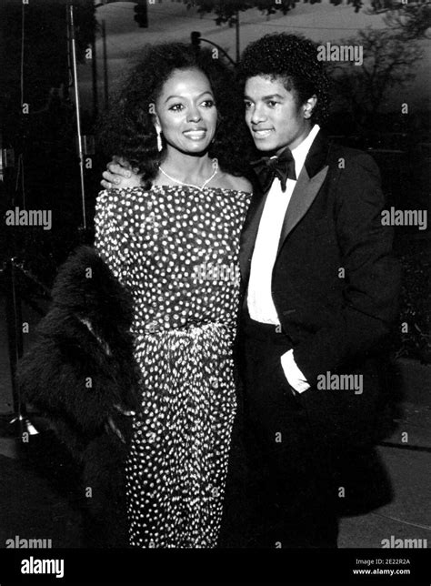 Diana Ross And Michael Jackson At The Academy Awards. 1981 Credit ...