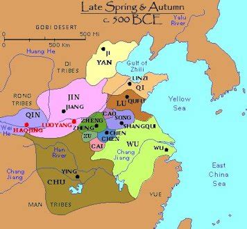 Western Zhou Dynasty Map