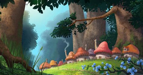 Visit Smurf Village in Smurfs Reboot Concept Art