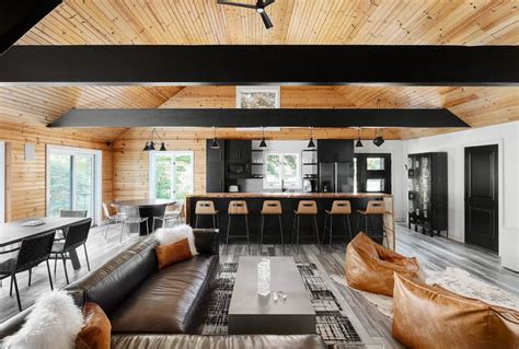 Modern and Masculine Cabin - Devon Grace Interiors | Modern cabin ...