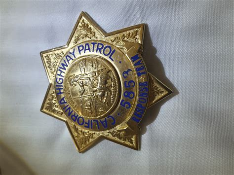 CALIFORNIA HIGHWAY PATROL POLICE BADGE Also a PENNSYLVANIA STATE POLICE ...