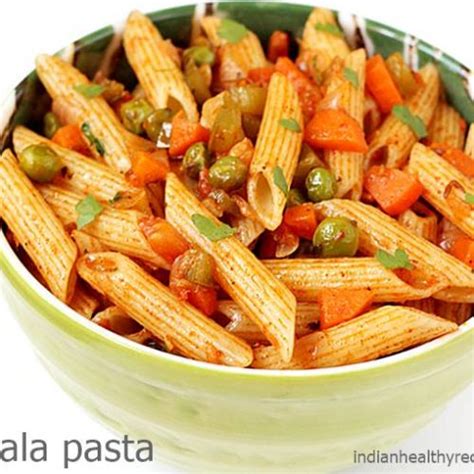 Masala Pasta Recipe (Indian Style Pasta) - Swasthi's Recipes