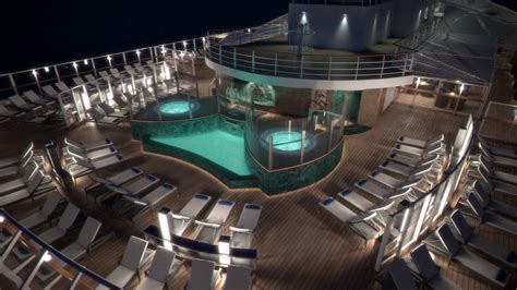 MSC Seaside - MSC Yacht Club Sundeck and pool - YouTube