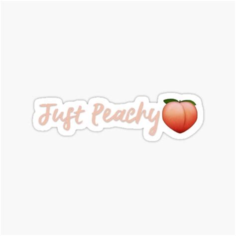 "Just Peachy Emoji" Sticker by SydneeClaire | Redbubble