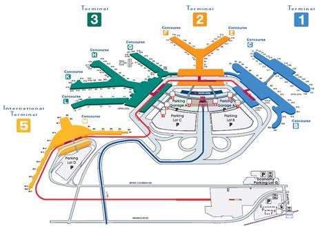 O'Hare Terminal Map - Chicago O'Hare International Airport - ORD