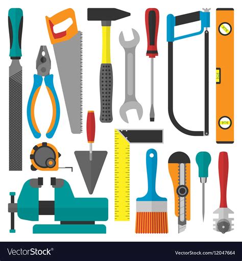 Home repair tools set Royalty Free Vector Image