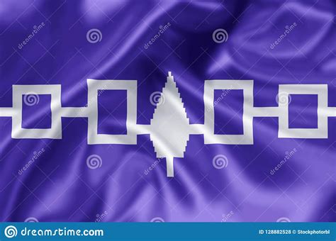 Iroquois Confederacy Flag Illustration Stock Illustration ...