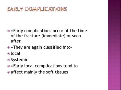 Complications of fractures