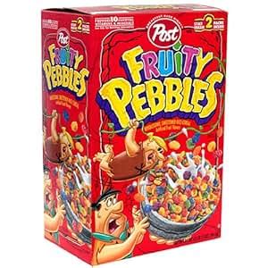 Amazon.com: Post Fruity Pebbles Cereal, 34 Ounce Box: