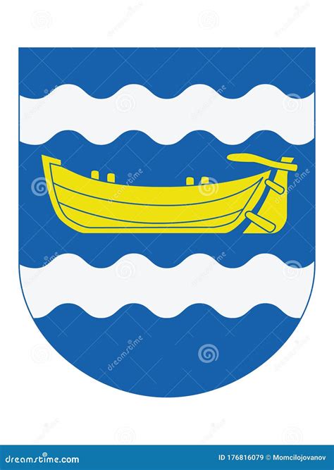 Coat of Arms of Uusimaa stock vector. Illustration of arms - 176816079