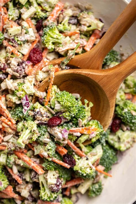 Crunchy Broccoli Salad | Dairy-Free + 7 Ingredients! - From My Bowl