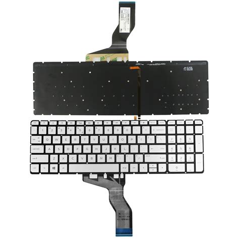 Backlit Keyboard HP Pavilion 15-au 15-au000 15t-au 15t-au series Silver ...