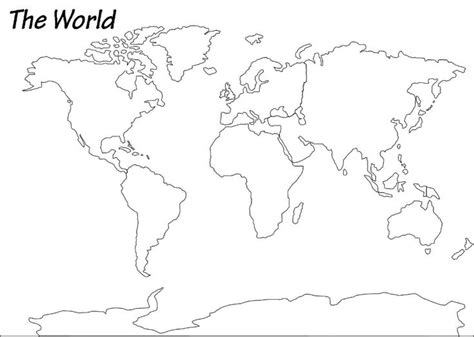 Blank World Map | Outline Map of World