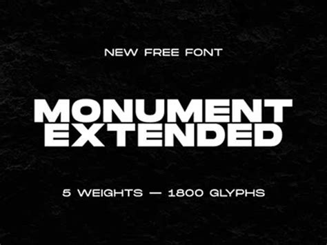 Download Monument Extended Font OTF, TTF