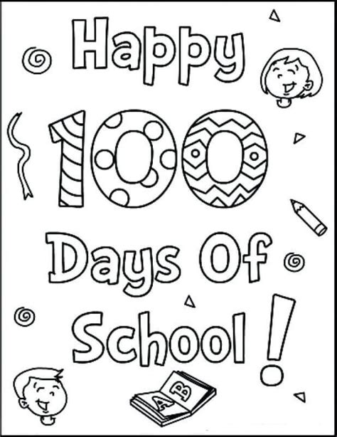 Effortfulg: 100 Days Of School Coloring Pages