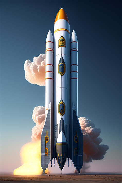 Lexica - Realistic spaceship rocket design. Blocky design.