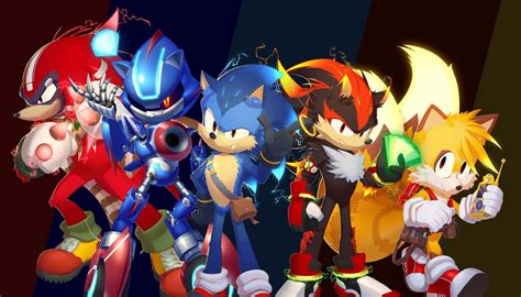 Download Iconic Sonic Characters Lineup Wallpaper | Wallpapers.com