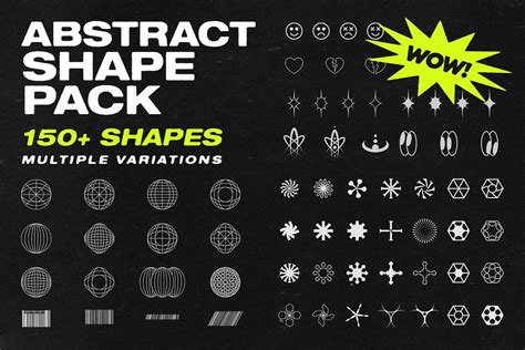 Ad: Abstract Shape Pack | 150+ Icons! by Mad Supply on @creativemarket ...