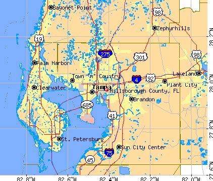 Hillsborough County Florida Map | Zip Code Map