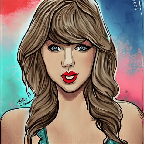 Cartoon Taylor Swift · Creative Fabrica