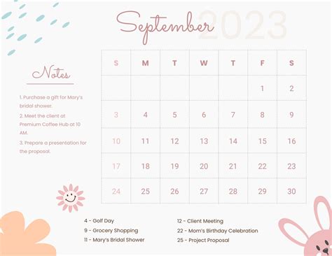 September 2023 Calendar Calendar - Get Calender 2023 Update