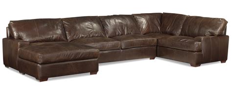 15 Best Collection of Leather Chaise Sectionals