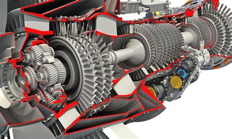 Cutaway GTF Turbofan Engine | Turbofan engine, Mechanical engineering ...