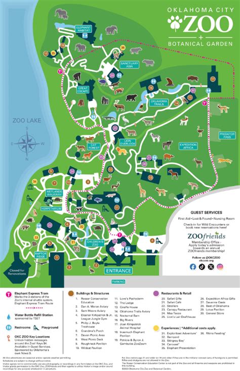 Oklahoma City Zoo Map and Brochure (2018 - 2023) | ThemeParkBrochures.net