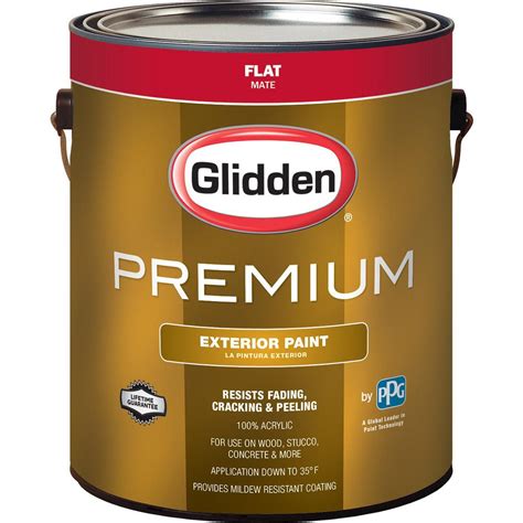 Glidden Premium 1 gal. Flat Latex Exterior Paint-GL6113-01 - The Home Depot