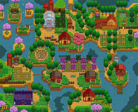 riverland map in stardew valley - Imgur Stardew Farms, Stardew Valley ...