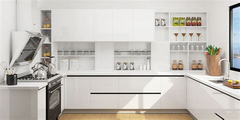 Modular Kitchen Designs for Small Kitchens OBK22-L06 | OPPOLIA