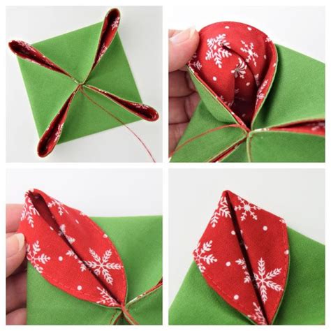 Origami Christmas Ornaments - AppleGreen Cottage | Fabric christmas ...