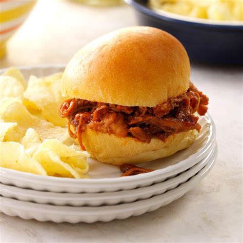 Sweet & Smoky Pulled Pork Sandwiches Recipe | Taste of Home