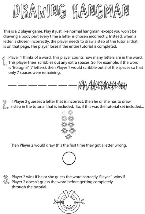 Rules for Hangman Word Game | 101 Activity