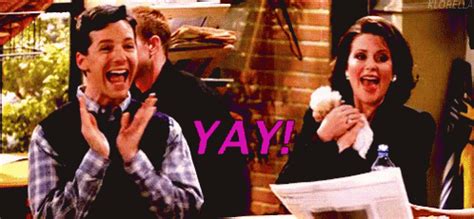 YAY GIF - Willandgrace Yay Excited - Discover & Share GIFs