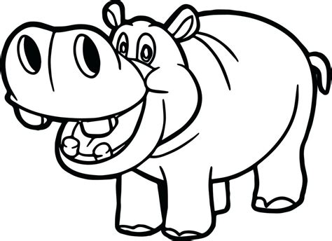 Clipart hippo hippo outline, Clipart hippo hippo outline Transparent ...