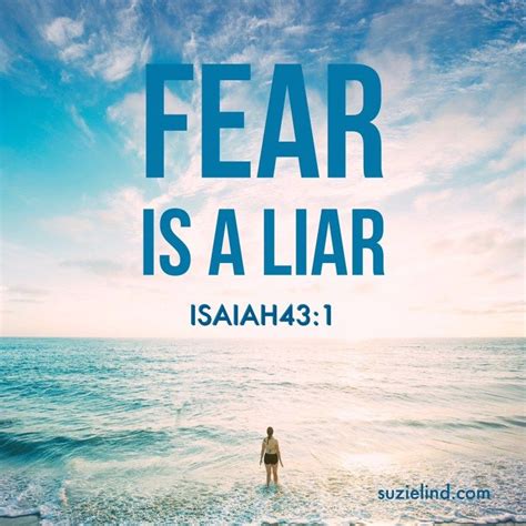 Fear is a Liar - Suzie B. Lind | Liar quotes, Christian song quotes ...