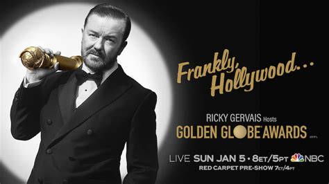 Ricky Gervais Hosting His Final Golden Globes Awards On Sunday