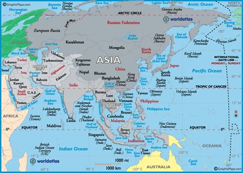 Landforms of Asia - Mountain Ranges of Asia, Lakes, Rivers and Deserts ...