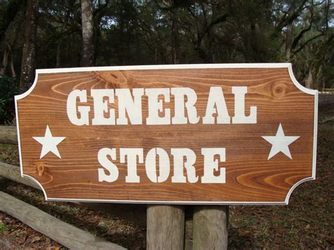 old fashioned General Store sign handmade wood & acrylic