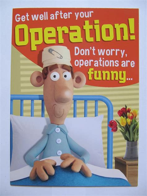 FANTASTIC FUNNY GET WELL AFTER YOUR OPERATION GET WELL GREETING CARD ...